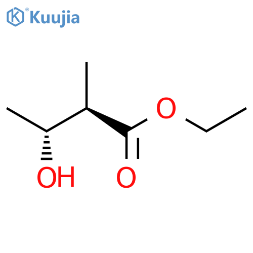 Butanoic acid, 3-hydroxy-2-methyl-, ethyl ester, (R*,R*)- structure
