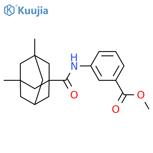 methyl 3-(3,5-dimethyladamantane-1-amido)benzoate structure
