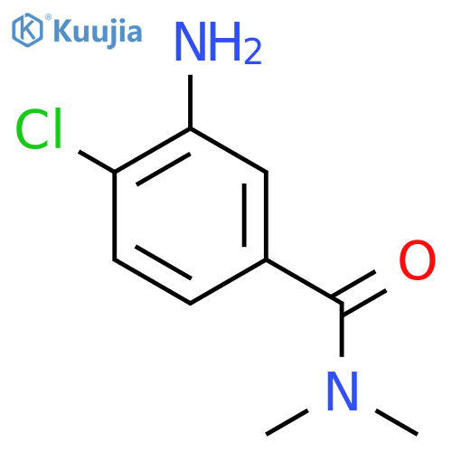 3-amino-4-chloro-N,N-dimethylbenzamide structure