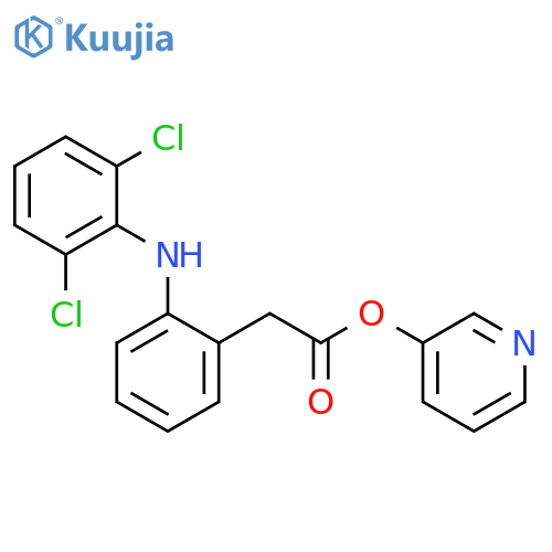 Pyridin-3-yl [2-(2,6-dichloroanilino)phenyl]acetate structure