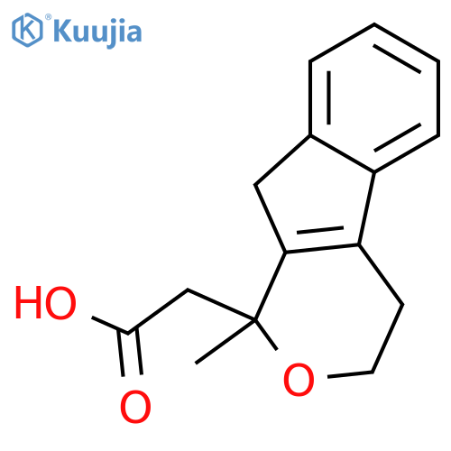 Indeno[2,1-c]pyran-1-acetic acid, 1,3,4,9-tetrahydro-1-methyl- structure