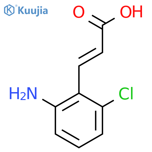 2-Amino-6-chlorocinnamic acid structure