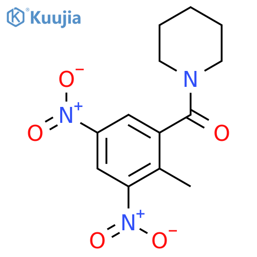1-(2-Methyl-3,5-dinitrobenzoyl)piperidine structure