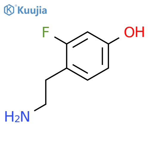 Phenol, 4-(2-aminoethyl)-3-fluoro- structure
