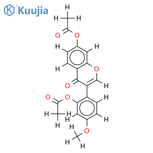 2',7-diacetoxy-4'-methoxyisoflavone structure