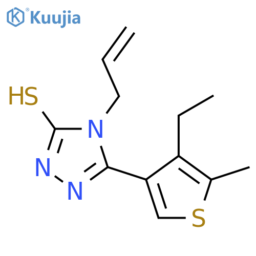 4-Allyl-5-(4-ethyl-5-methyl-thiophen-3-yl)-4H-[1,2,4]triazole-3-thiol structure