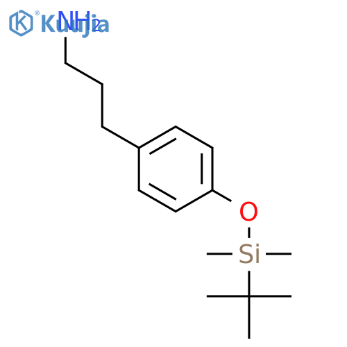 Benzenepropanamine, 4-[[(1,1-dimethylethyl)dimethylsilyl]oxy]- structure