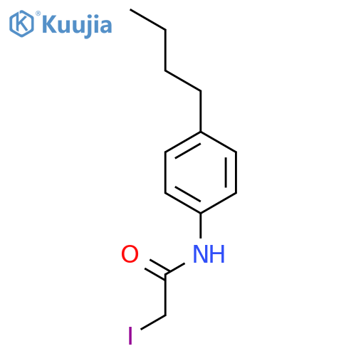 Acetamide, N-(4-butylphenyl)-2-iodo- structure