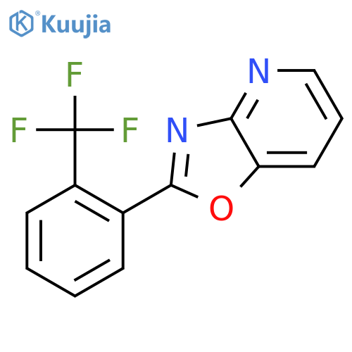 2-(2-(Trifluoromethyl)phenyl)oxazolo[4,5-b]pyridine structure