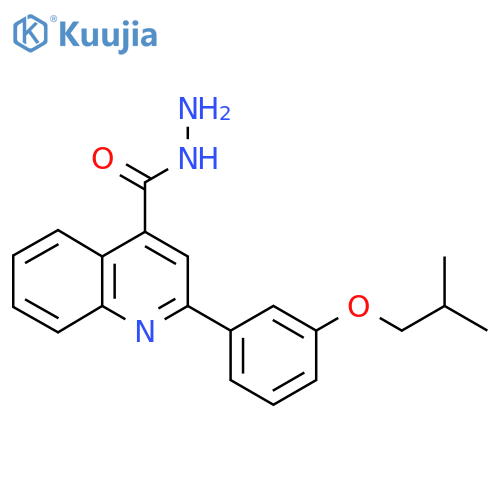 2-(3-Isobutoxyphenyl)quinoline-4-carbohydrazide structure