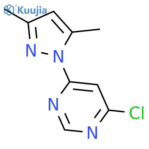 4-chloro-6-(3,5-dimethyl-1H-pyrazol-1-yl)pyrimidine structure