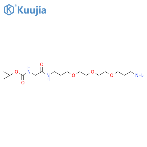 Boc-Gly-amido-(CH2)3-PEG3-(CH2)3-amine structure