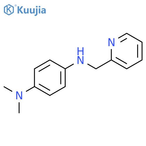 N1,N1-dimethyl-N4-(pyridin-2-yl)methylbenzene-1,4-diamine structure