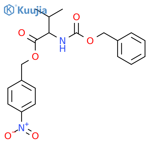 4-nitrobenzyl N-[(benzyloxy)carbonyl]valinate structure