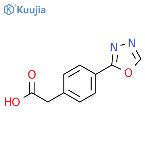 4-(1,3,4-Oxadiazol-2-yl)benzeneacetic acid structure