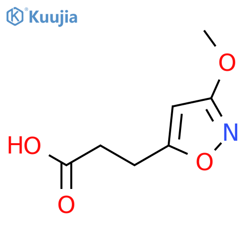 3-(3-methoxy-1,2-oxazol-5-yl)propanoic acid structure