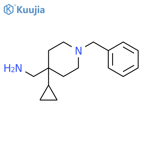 4-Piperidinemethanamine, 4-cyclopropyl-1-(phenylmethyl)- structure