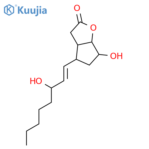 (3as,4s,6r,6as)-6-hydroxy-4-[(1e,3r)-3-hydroxy-1-octen-1-yl]hexah Ydro-2h-cyclopenta[b]furan-2-one structure