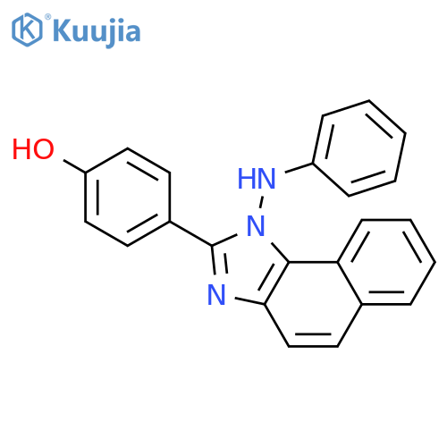 Phenol,4-[1-(phenylamino)-1H-naphth[1,2-d]imidazol-2-yl]- structure