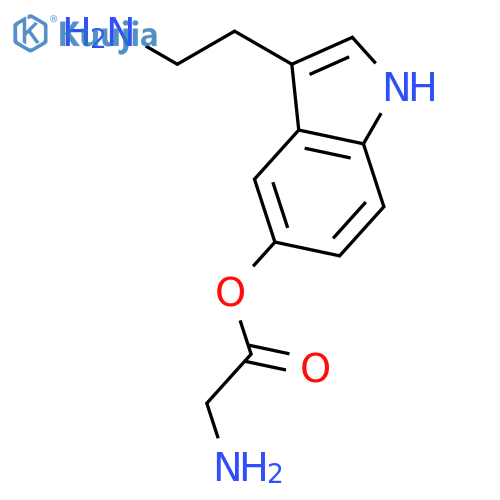 GLYCINE, 3-(2-AMINOETHYL)-1H-INDOL-5-YL ESTER structure