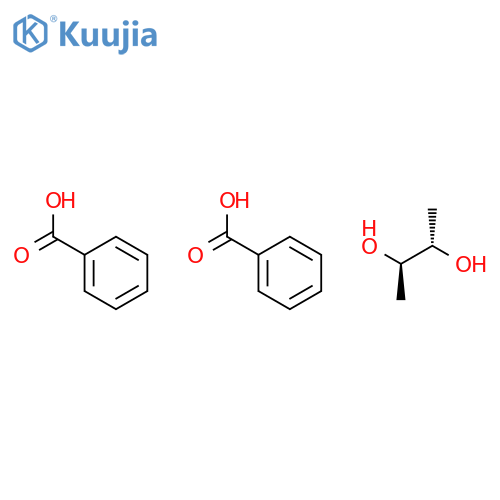 2,3-Butanediol, dibenzoate, (2R,3S)-rel- structure
