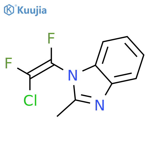 1H-Benzimidazole, 1-(2-chloro-1,2-difluoroethenyl)-2-methyl- structure