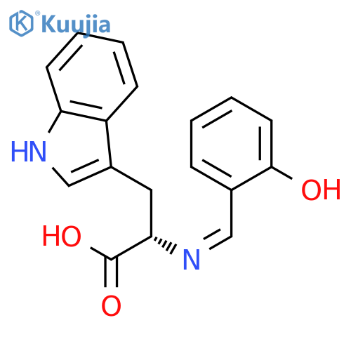 Tryptophan, N-[(2-hydroxyphenyl)methylene]- structure