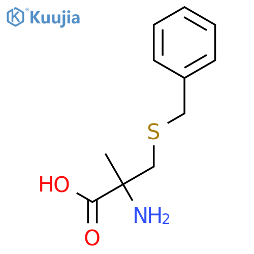 2-amino-3-(benzylsulfanyl)-2-methylpropanoic acid structure
