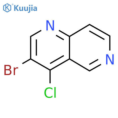 3-Bromo-4-chloro-1,6-naphthyridine structure