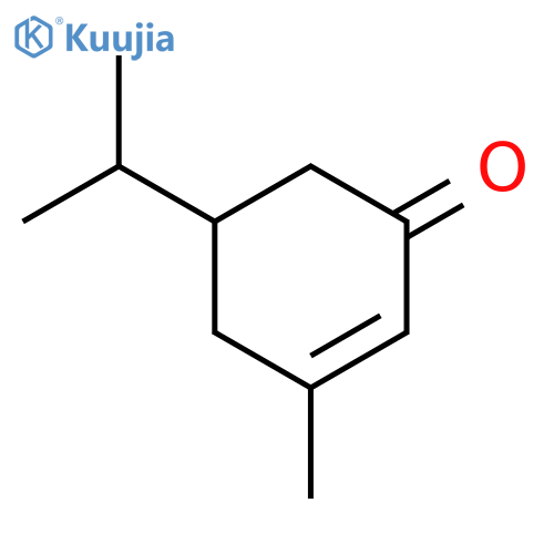 3-methyl-5-(propan-2-yl)cyclohex-2-en-1-one structure