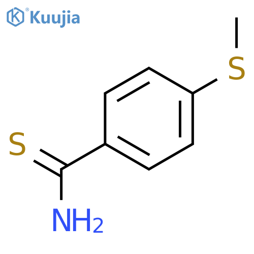 4-(methylsulfanyl)benzene-1-carbothioamide structure