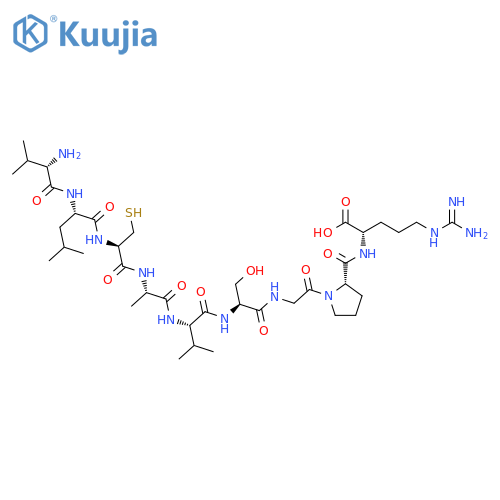 L-Arginine, L-valyl-L-leucyl-L-cysteinyl-L-alanyl-L-valyl-L-serylglycyl-L-prolyl- structure