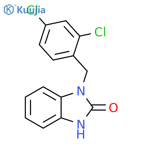 1-(2,4-dichlorophenyl)methyl-2,3-dihydro-1H-1,3-benzodiazol-2-one structure
