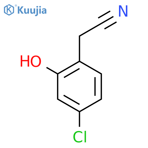 2-(4-chloro-2-hydroxyphenyl)acetonitrile structure
