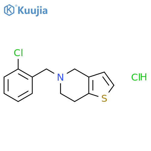 Ticlopidine hydrochloride structure