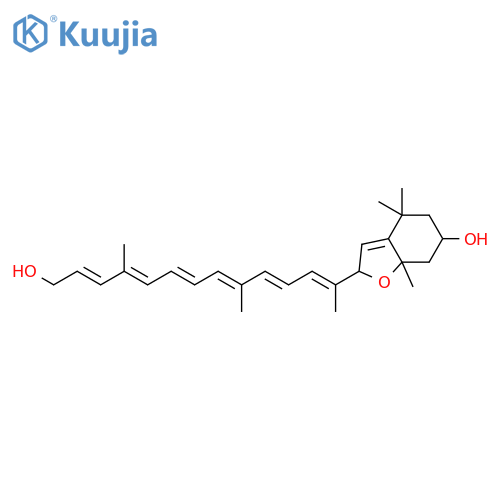 6-Benzofuranol,2,4,5,6,7,7a-hexahydro-2-[(1E,3E,5E,7E,9E,11E)-13-hydroxy-1,5,10-trimethyl-1,3,5,7,9,11-tridecahexaenyl]-4,4,7a-trimethyl- (9CI) structure
