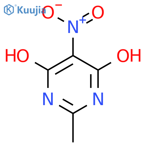 2-METHYL-5-NITRO-PYRIMIDINE-4,6-DIOL structure
