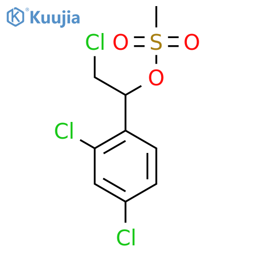 2,4-Dichloro-alpha-(chloromethyl)benzenemethanol methanesulfonate structure