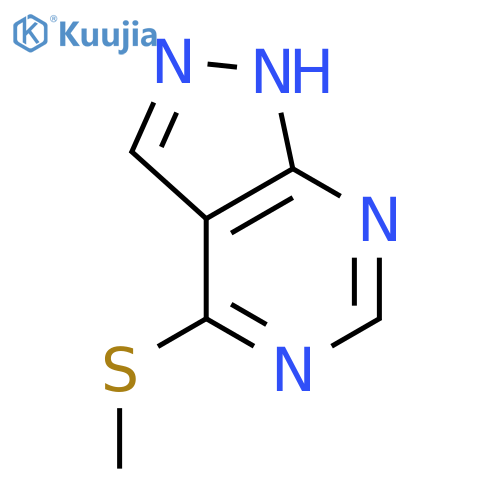 1H-Pyrazolo[3,4-d]pyrimidine,4-(methylthio)- structure