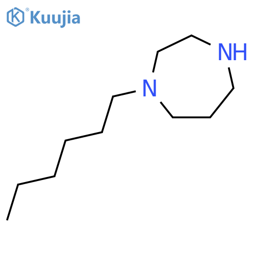 1H-1,4-Diazepine, 1-hexylhexahydro- structure