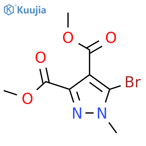Dimethyl 5-bromo-1-methyl-pyrazole-3,4-dicarboxylate structure