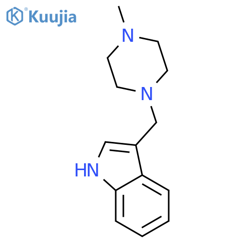 1H-Indole,3-[(4-methyl-1-piperazinyl)methyl]- structure