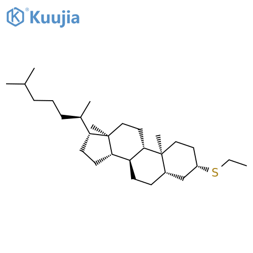Cholestane, 3-(ethylthio)-, (3beta,5alpha)- structure