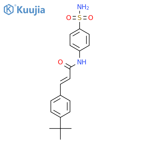 (2E)-3-(4-tert-butylphenyl)-N-(4-sulfamoylphenyl)prop-2-enamide structure