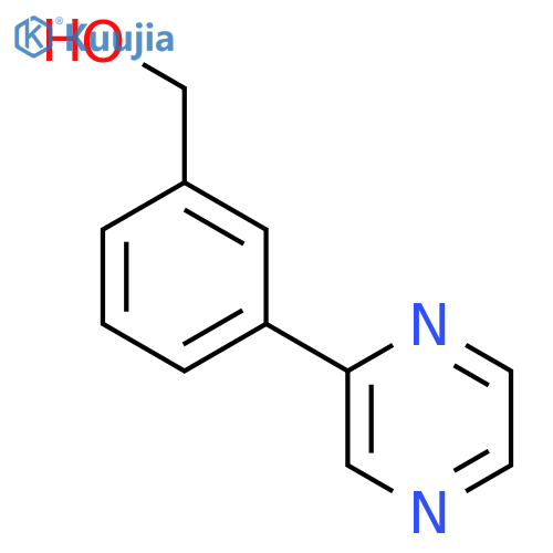 3-(Pyrazin-2-yl)benzyl alcohol structure