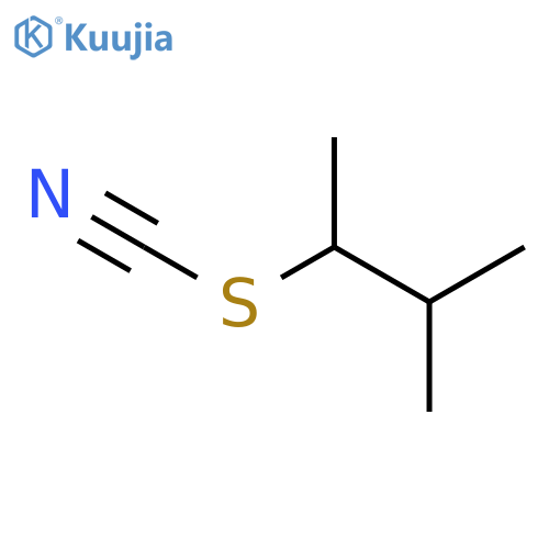 Thiocyanic acid, 1,2-dimethylpropyl ester structure