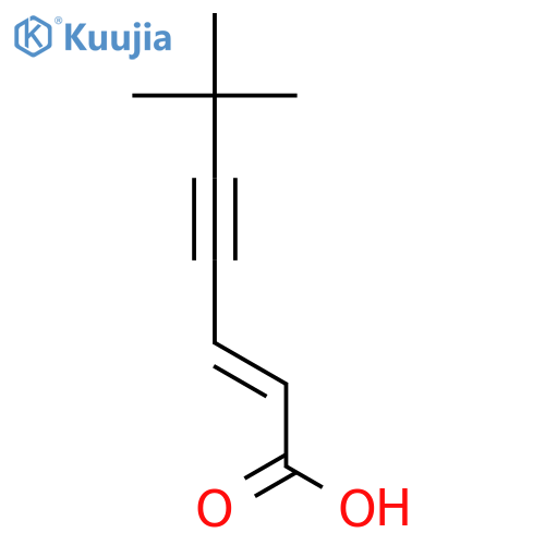 (e)-6,6-dimethyl-hept-2-en-4-ynoic acid structure