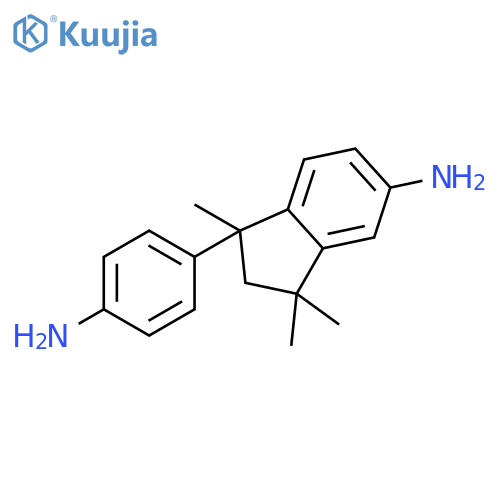 1H-Inden-5-amine,1-(4-aminophenyl)-2,3-dihydro-1,3,3-trimethyl- structure