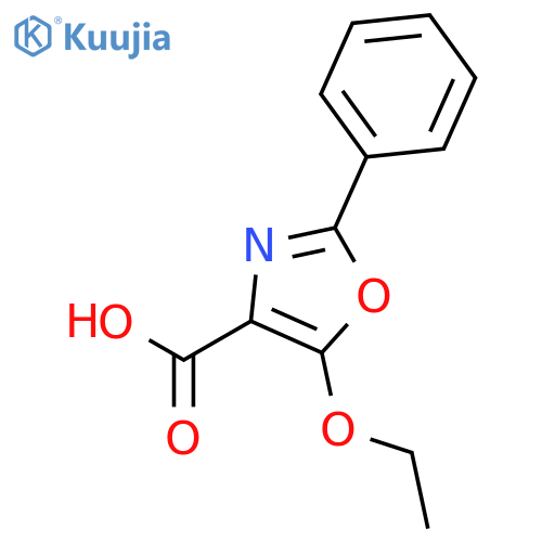 5-ethoxy-2-phenyl-1,3-oxazole-4-carboxylic acid structure