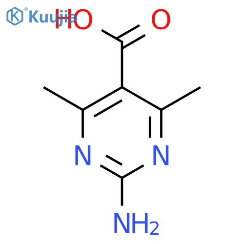 2-Amino-4,6-dimethylpyrimidine-5-carboxylic acid structure